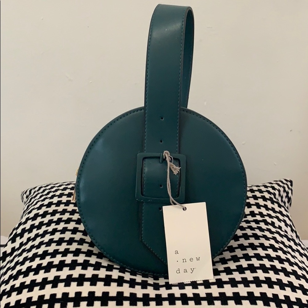 A New Day Small Green Buckle Bag